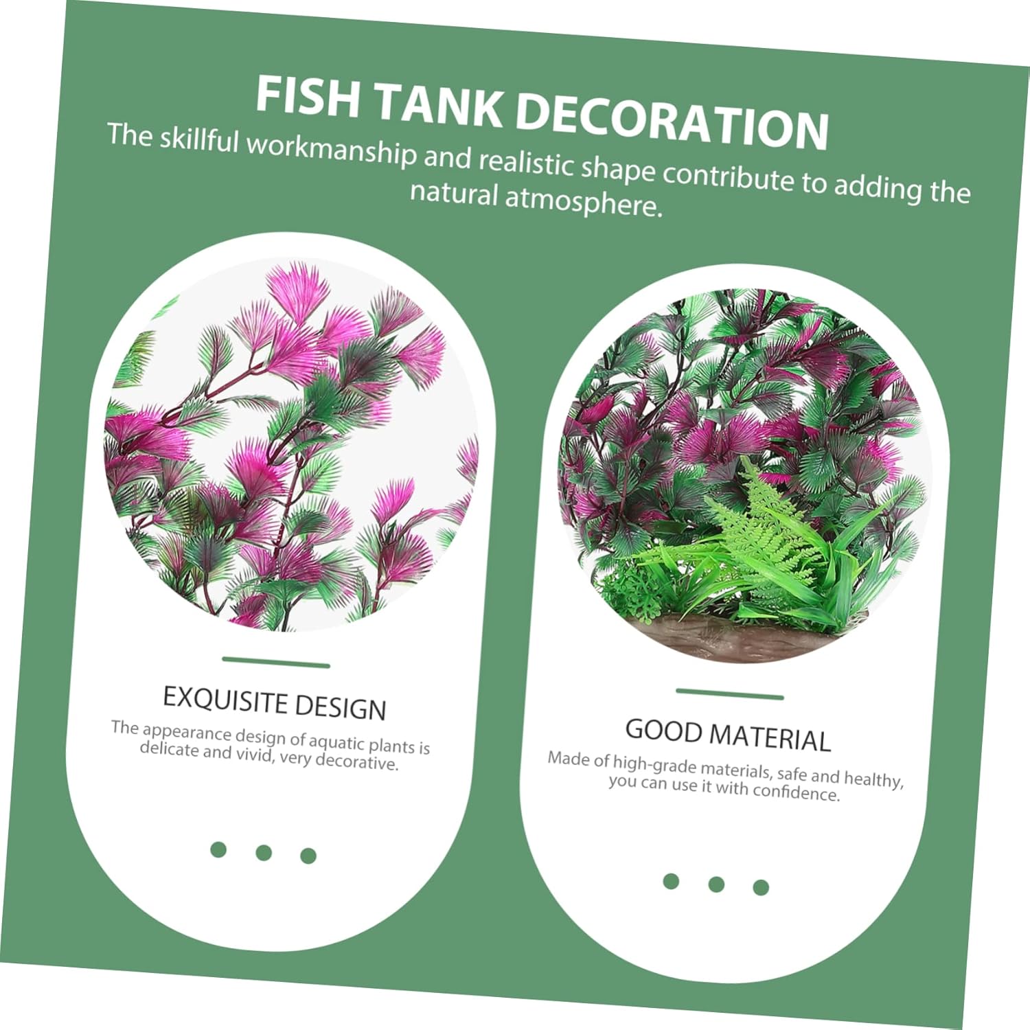 KESYOO Artificial Aquarium Grass Decoration Plastic Plant for Fish Tank Easy to Care Provides for Fish for Home Office Aquascaping