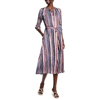 NIC+ZOE Animal Stripe Loren Dress Women
