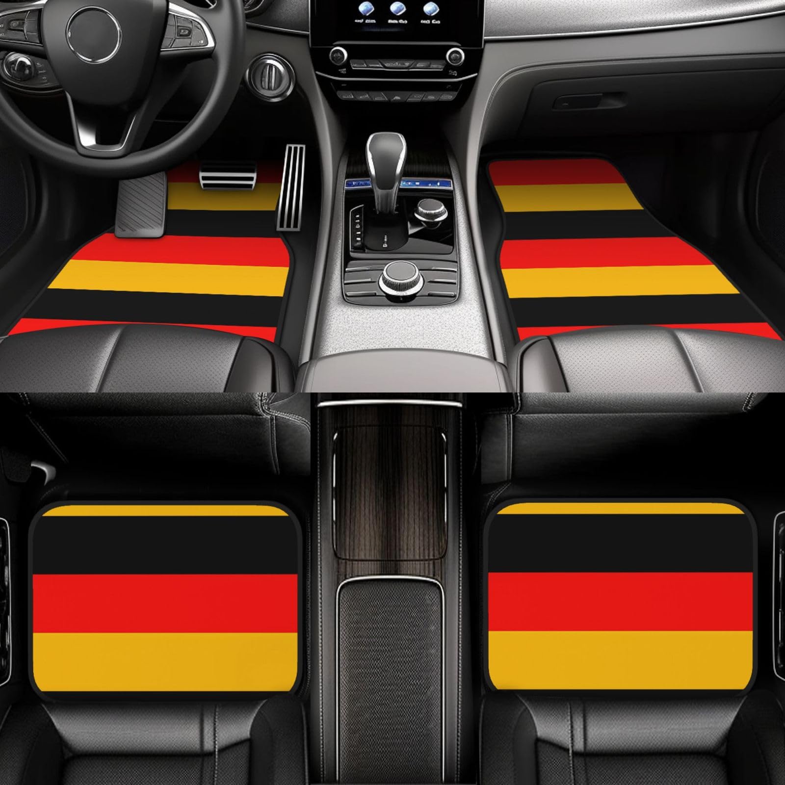 Lot de 4 tapis de sol en néoprène imperméable pour voiture