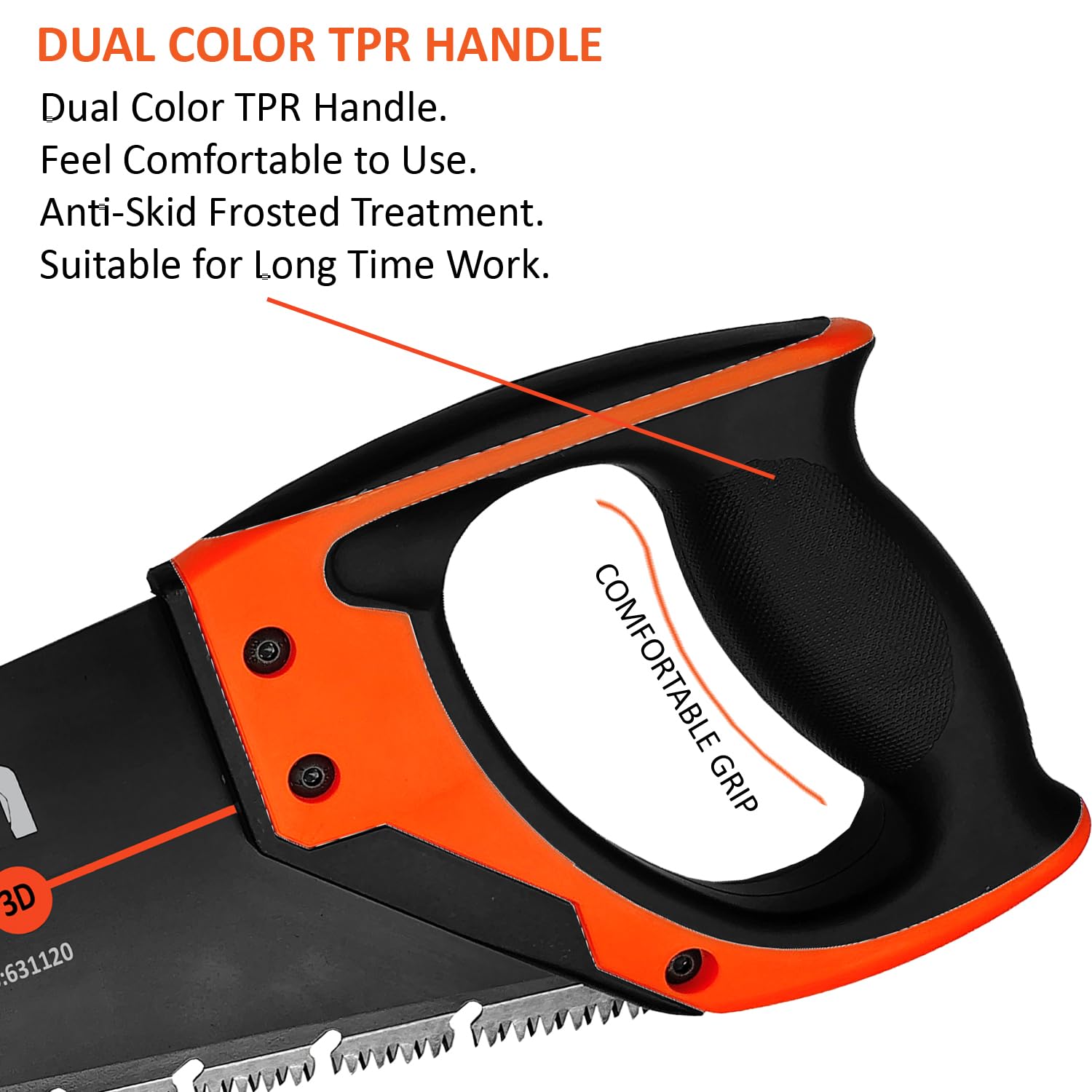 Harden 20" Professional Hand Saw - Wood Cutting -6 Harden 20" Professional Hand Saw - Wood Cutting -6