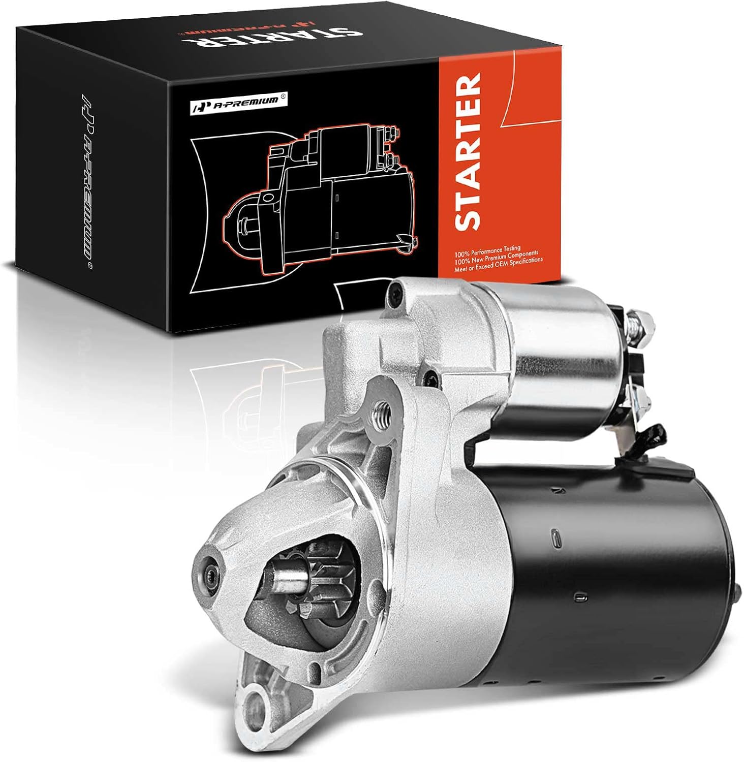 A-Premium Starter Motor Compatible with Chrysler Neon 00-02 & Dodge Neon 00-02 & Plymouth Neon 00-01, L4 2.0L, 12V 1.1KW 8 Teeth Clockwise, Replace# 6004AA0003, 6004AA0008, 6-004-AA0-023, 4793493