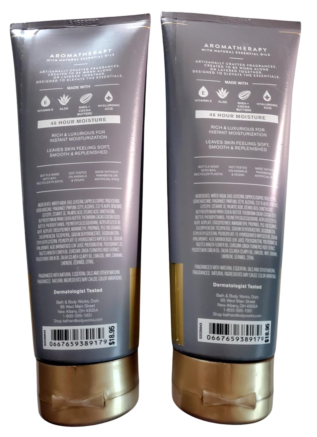 Bath & Body Works Aromatherapy Black Tea Ultimate Hydration Body Cream 8 Ounces Pack of 2 - Image 2
