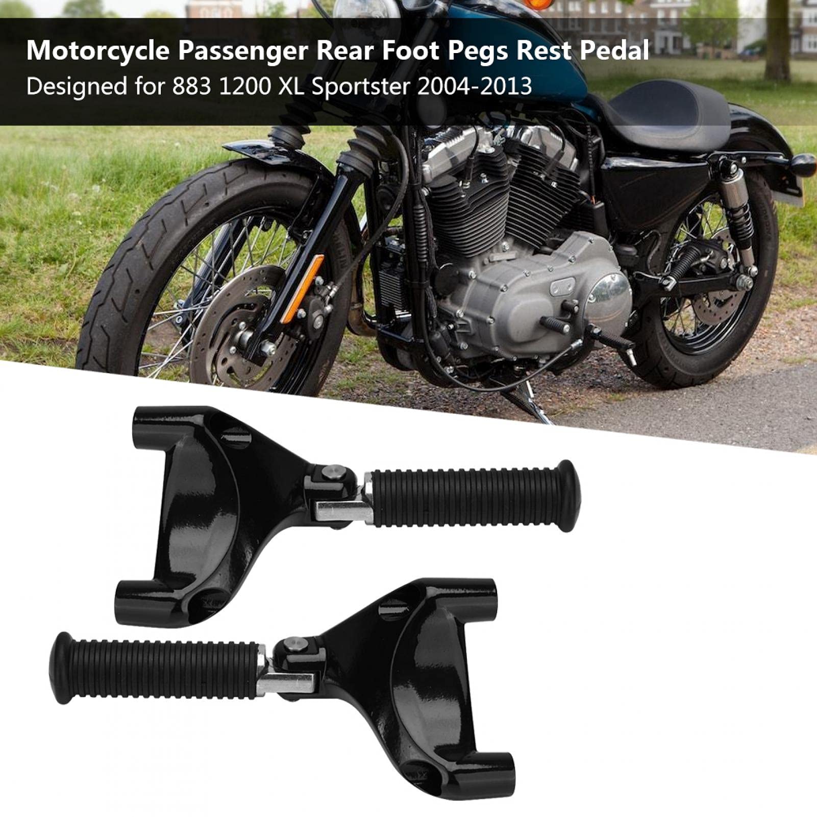 Pedal de reposapiés trasero de pasajero de motocicleta para 883 1200 XL 883 pedales