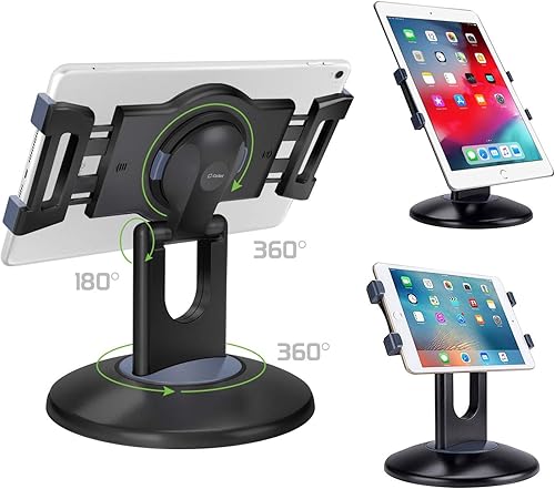 Miniatura 2 de Cellet Soporte universal para tableta, rotación de 360, abrazadera ajustable para tableta, paquete todo en uno, comercial, venta al por menor,