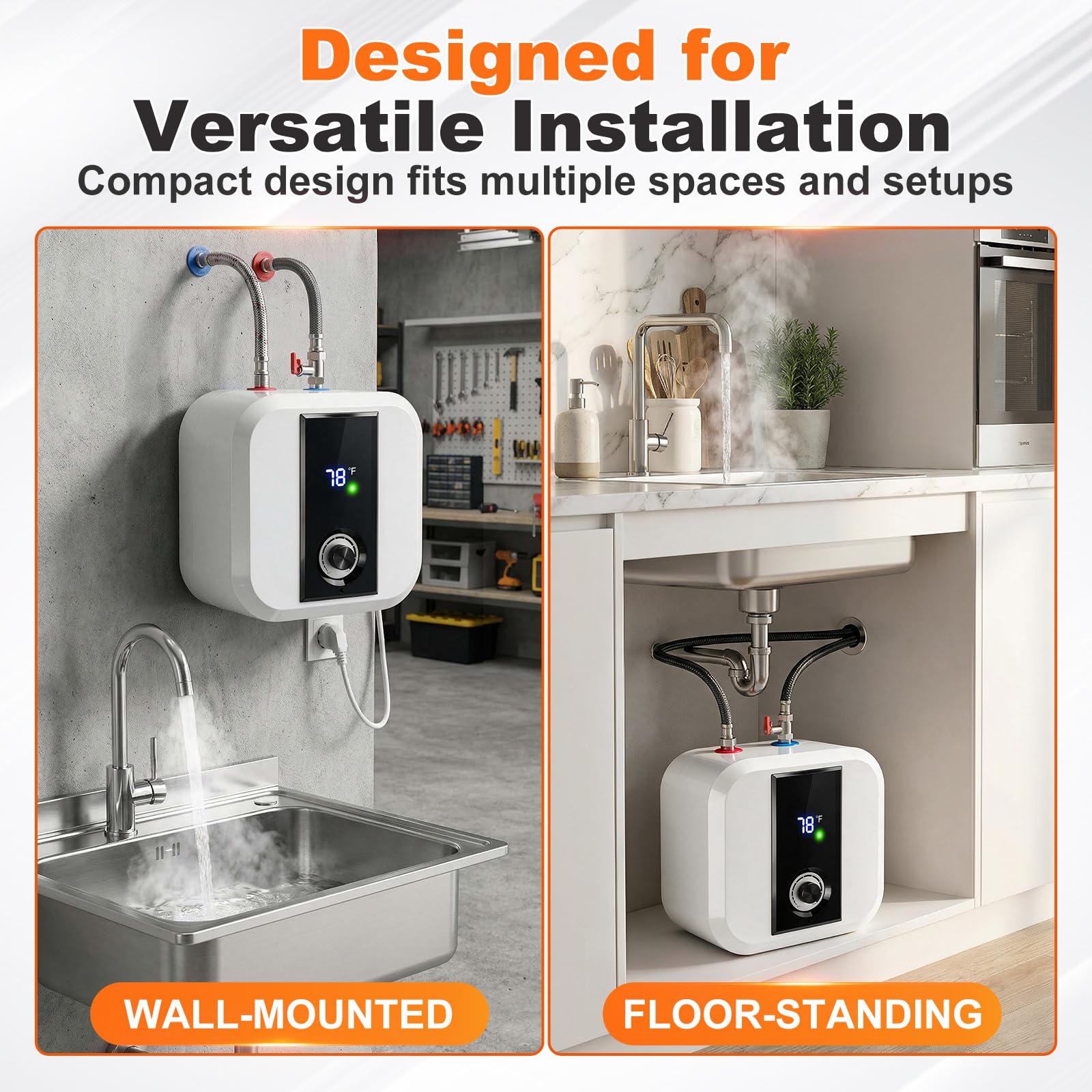 30L Druckfester Warmwasserspeicher,2000W 220V, für Küchenspülen und RV