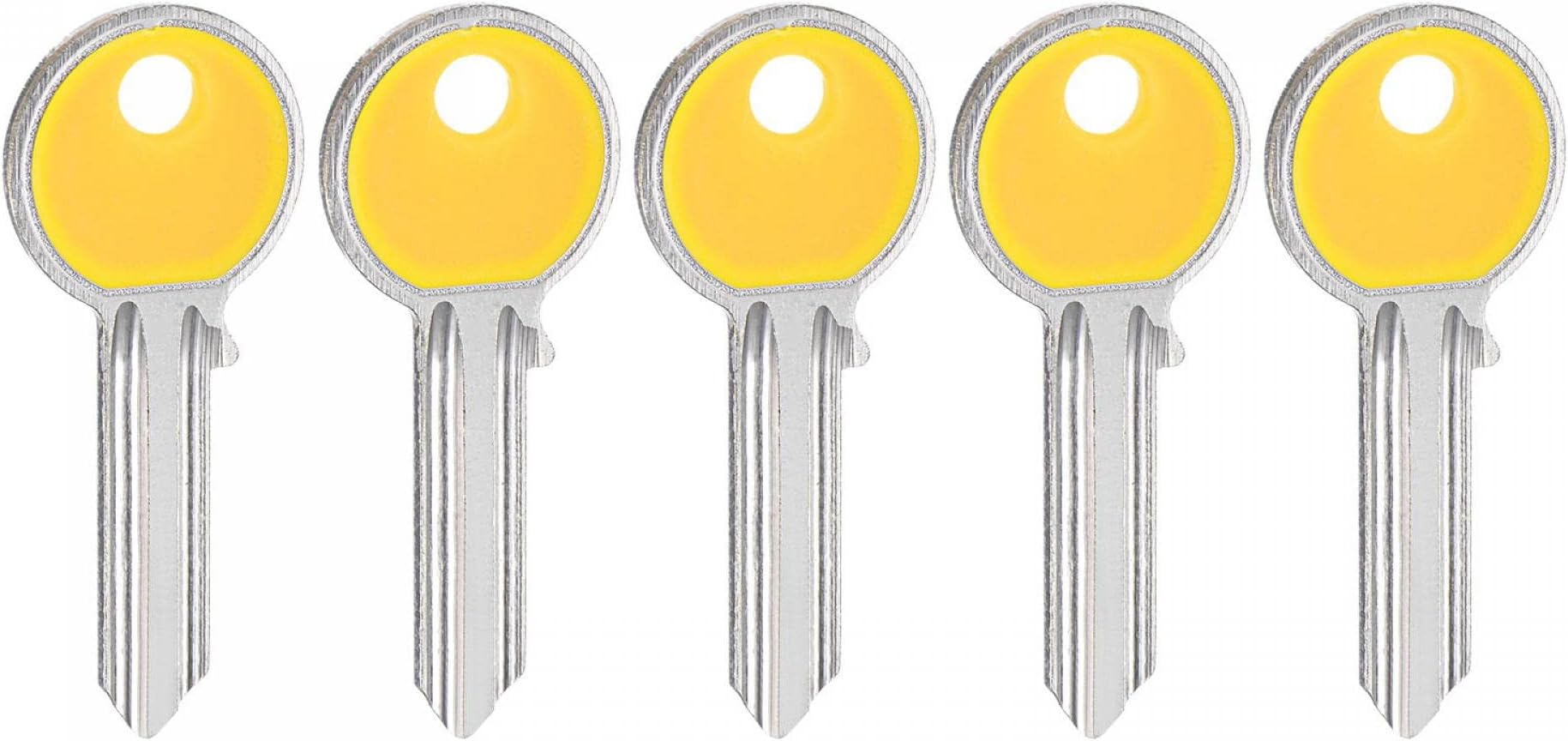 sourcing mapKey Blank, 27.6mm Length 2 Slot Brass New Uncut Replacement Tool 5 Pcs