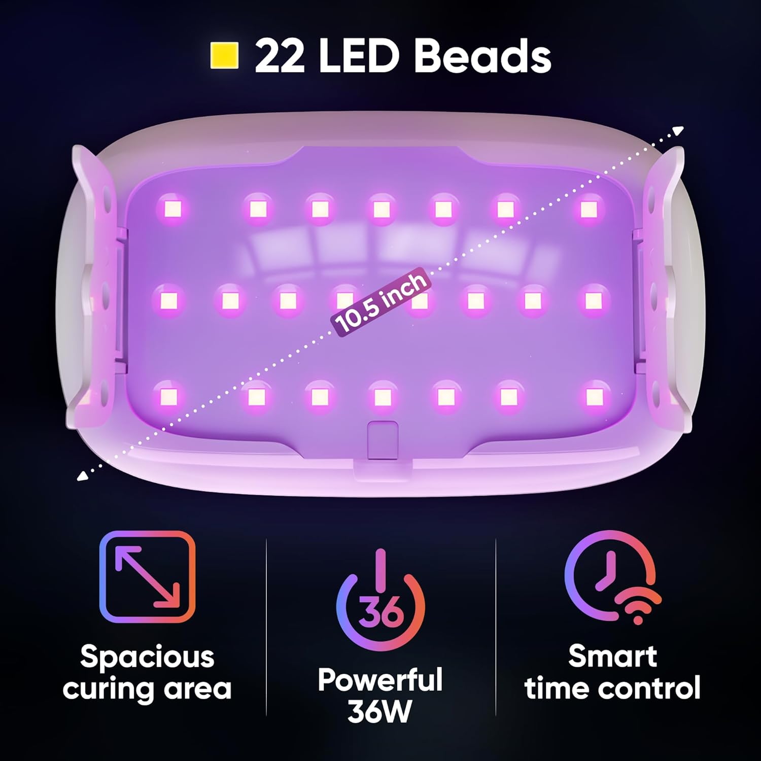 Craft Resin UV Resin Kit with Light - 36W 22 LED Big Lamp and 200g Hard Type Low Viscosity UV Epoxy Resin, Crystal Clear & Non-Yellowing - Starter Kit for Jewelry Making (200g)