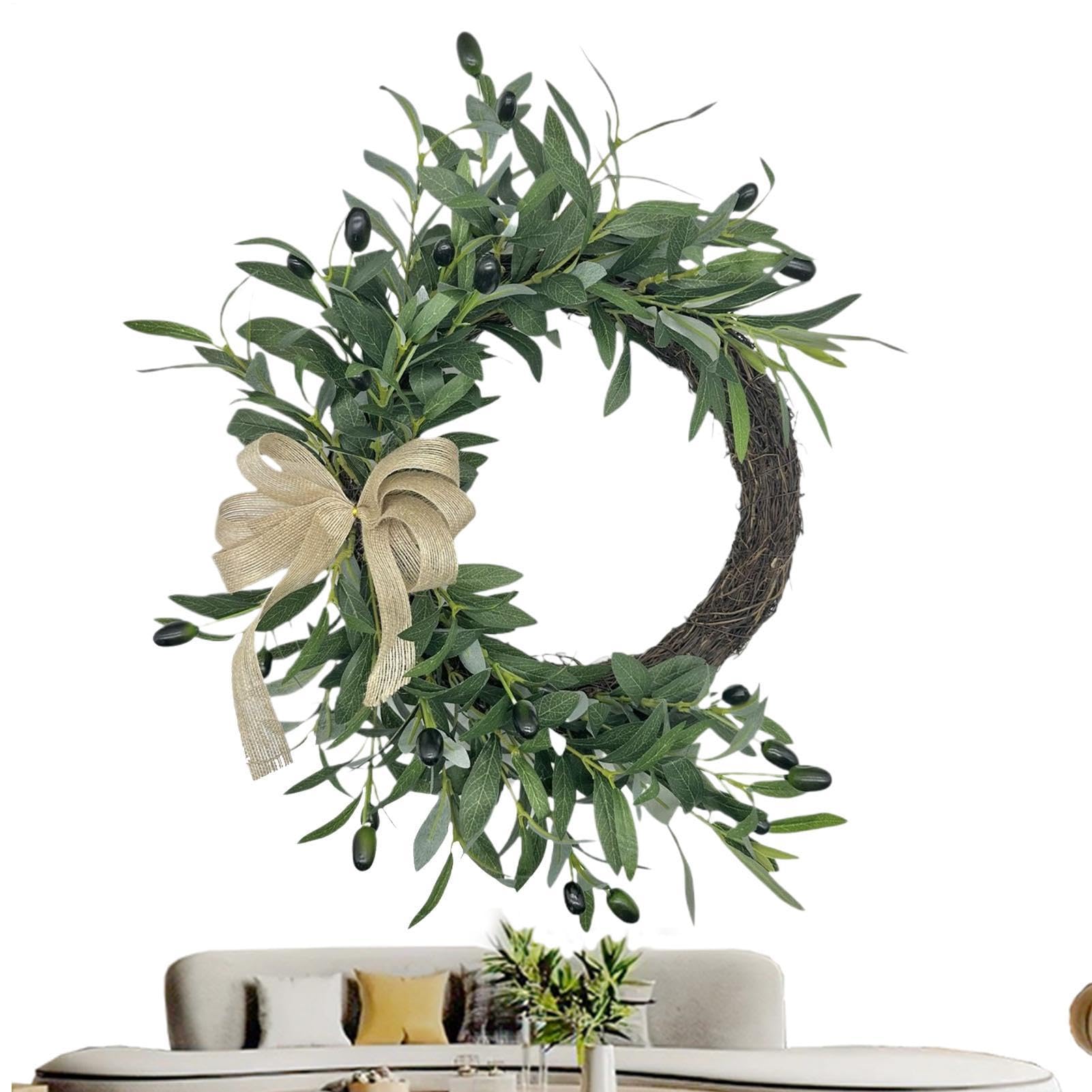 Couronne d'été décoration de porte pour salon de style extérieur et intérieur