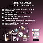 Philips Hue Smart LED A19 Bulb, White Ambiance, E26 Base, 9.5W, Full Spectrum Light 2200K-6500K, 1100 Lumens, Dimmable, Works with Alexa, Google Assistant, and Apple Home, 1 Pack