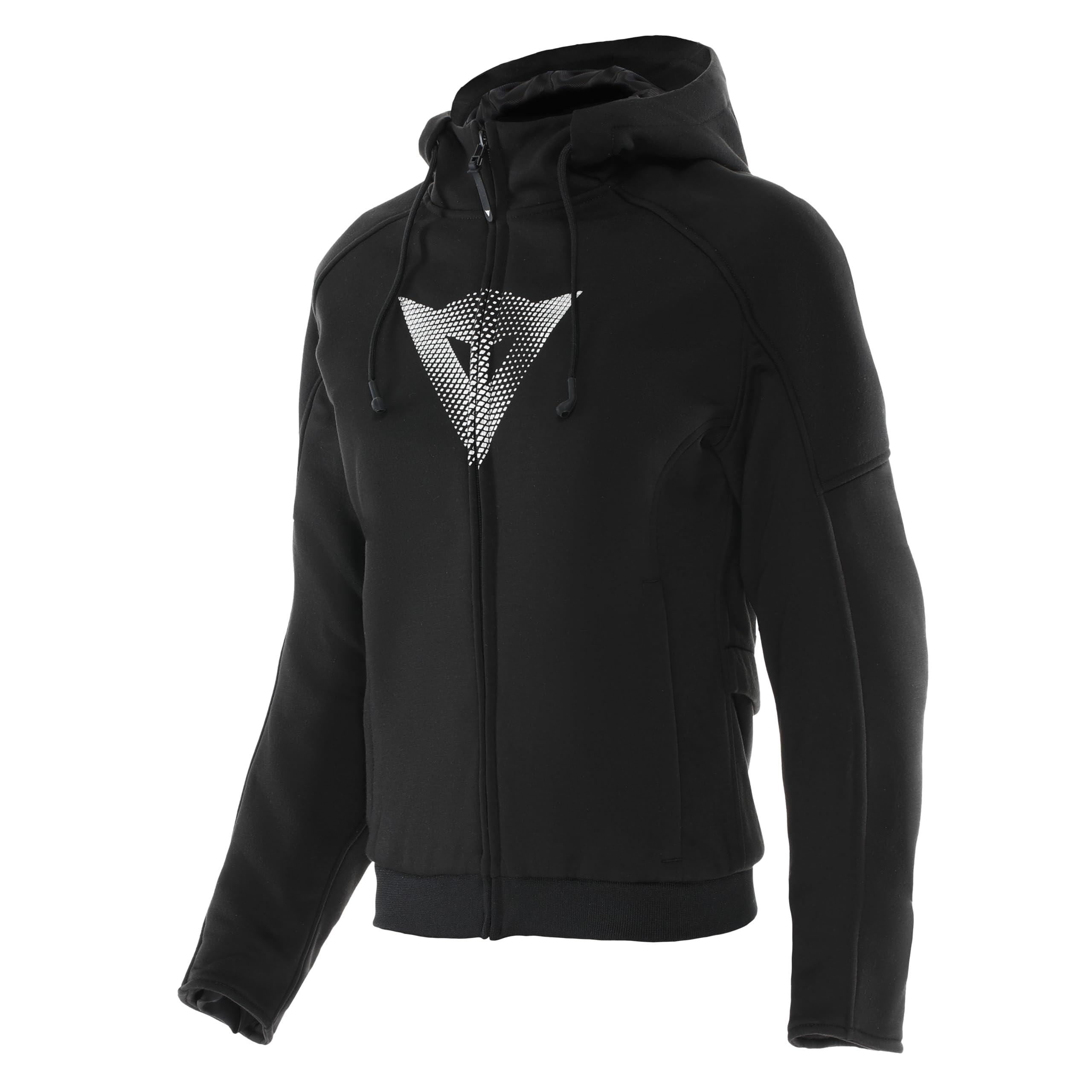 Dainese - Daemon-X Safety Hoodie Full Zip Wmn, Sweatshirt with Zip and Hood, Plush Inner Lining, Women, Black, 48