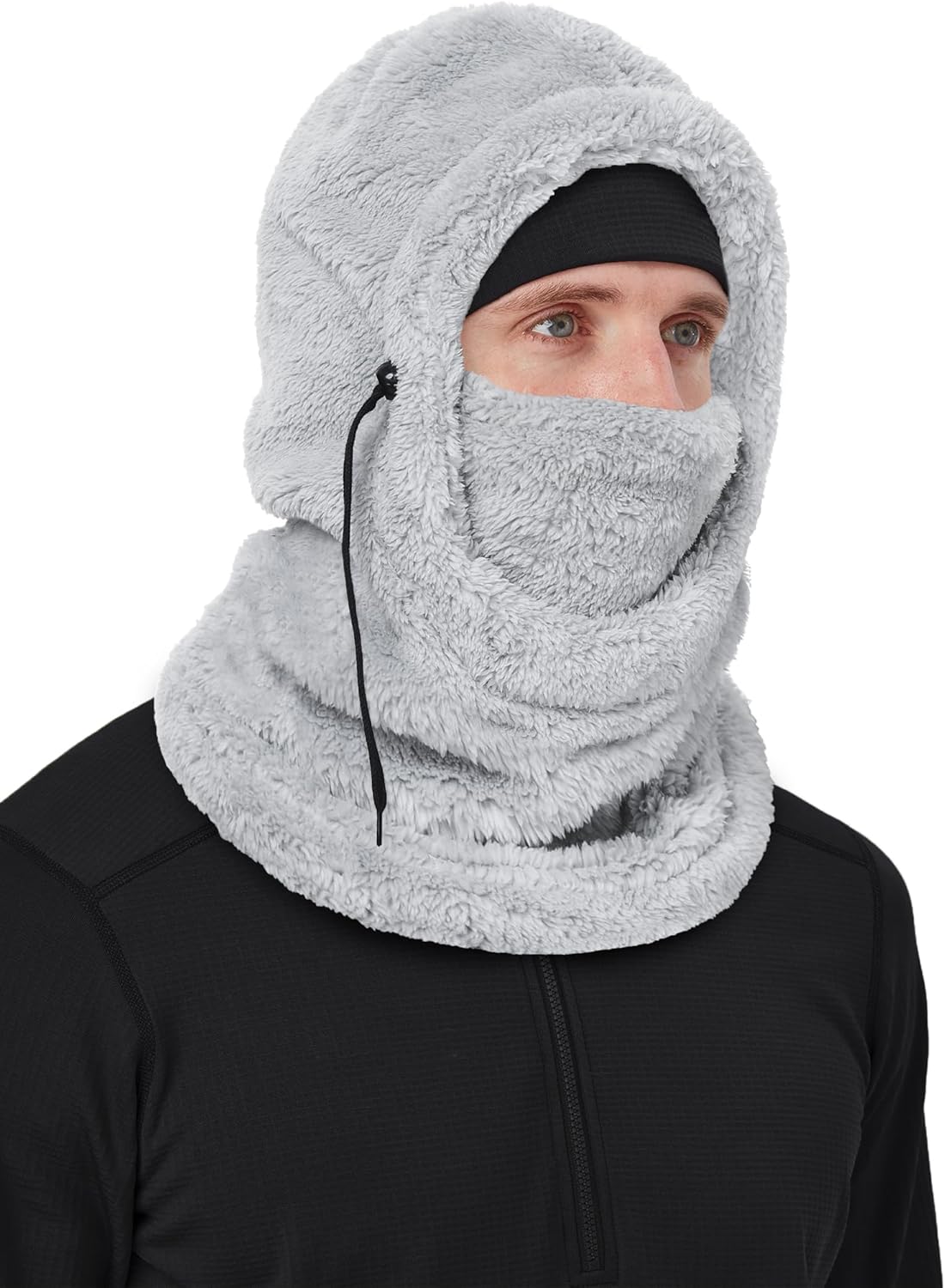 Balaclava Fleece Ski Mask Hoodie Men Women, Windproof Winter Face Mask, Neck Warmer Scarf Helmet - Image 8