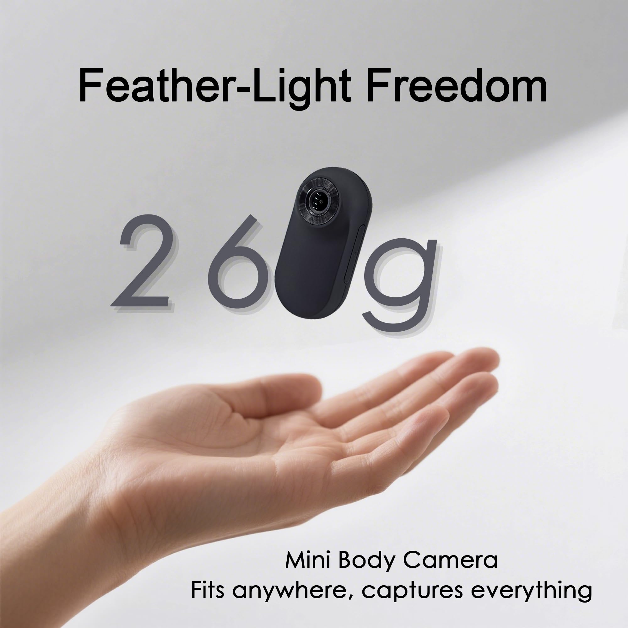 Mini Camara Deportiva, Action CAM con Clip Magnético, 32GB Camara Moto, 1" Pantalla Camara Accion, Cámara para Moto y Mascotas(Negro)