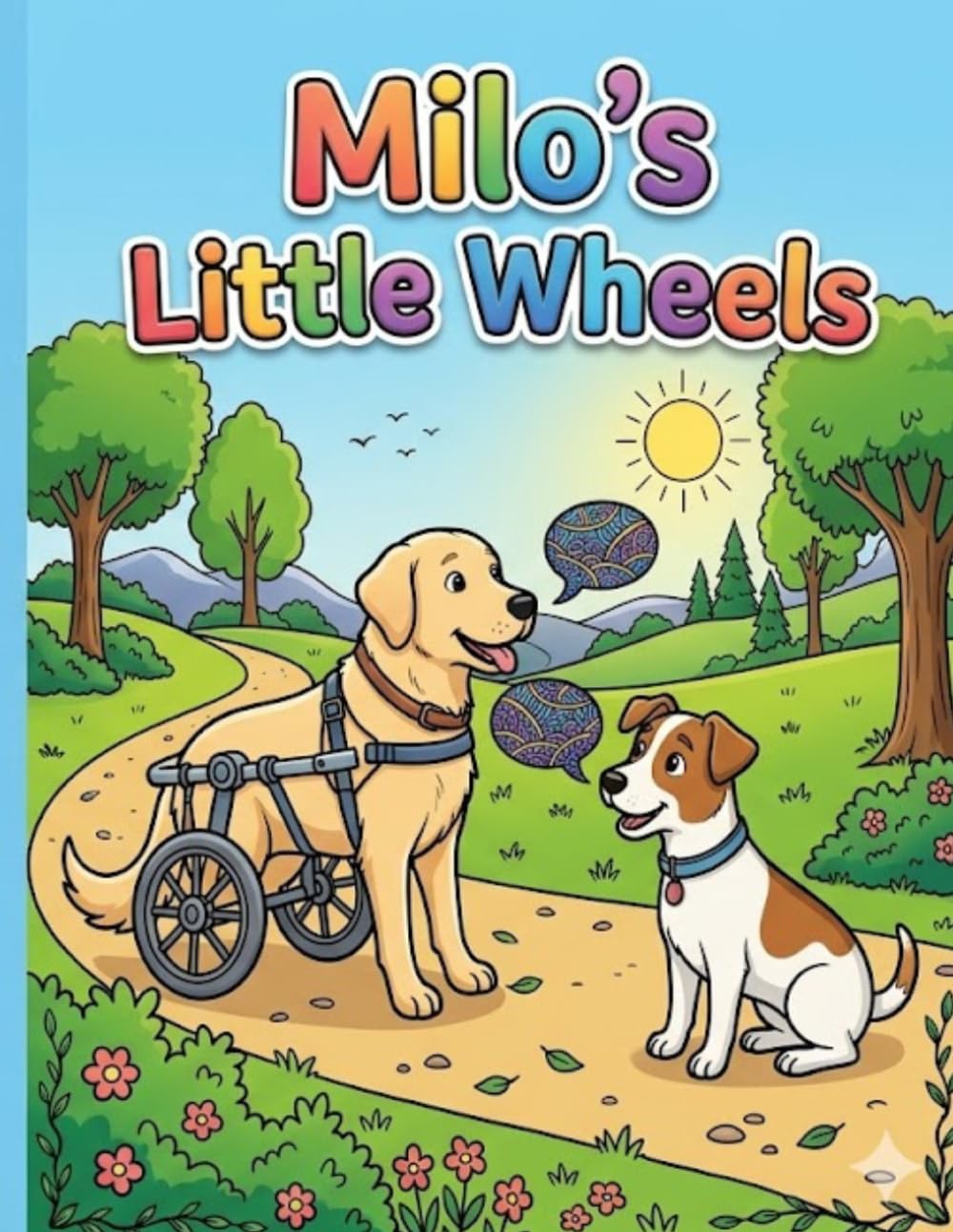 Milo’s Little Wheels: A Heartwarming Coloring Story About Love, Friendship, and a Brave Little Dog