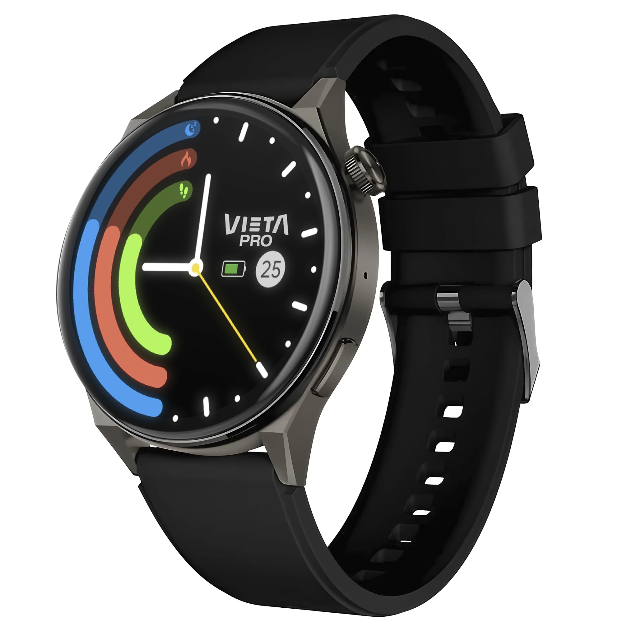 Vieta Pro - Reloj Inteligente Mujer Deportivo con Llamadas, Control de sueño, Contador de Pasos | Smartwatch de Mujer Redondo con pulsómetro, notificaciones y Pantalla AMOLED de 47mm | Wear 2 MAX