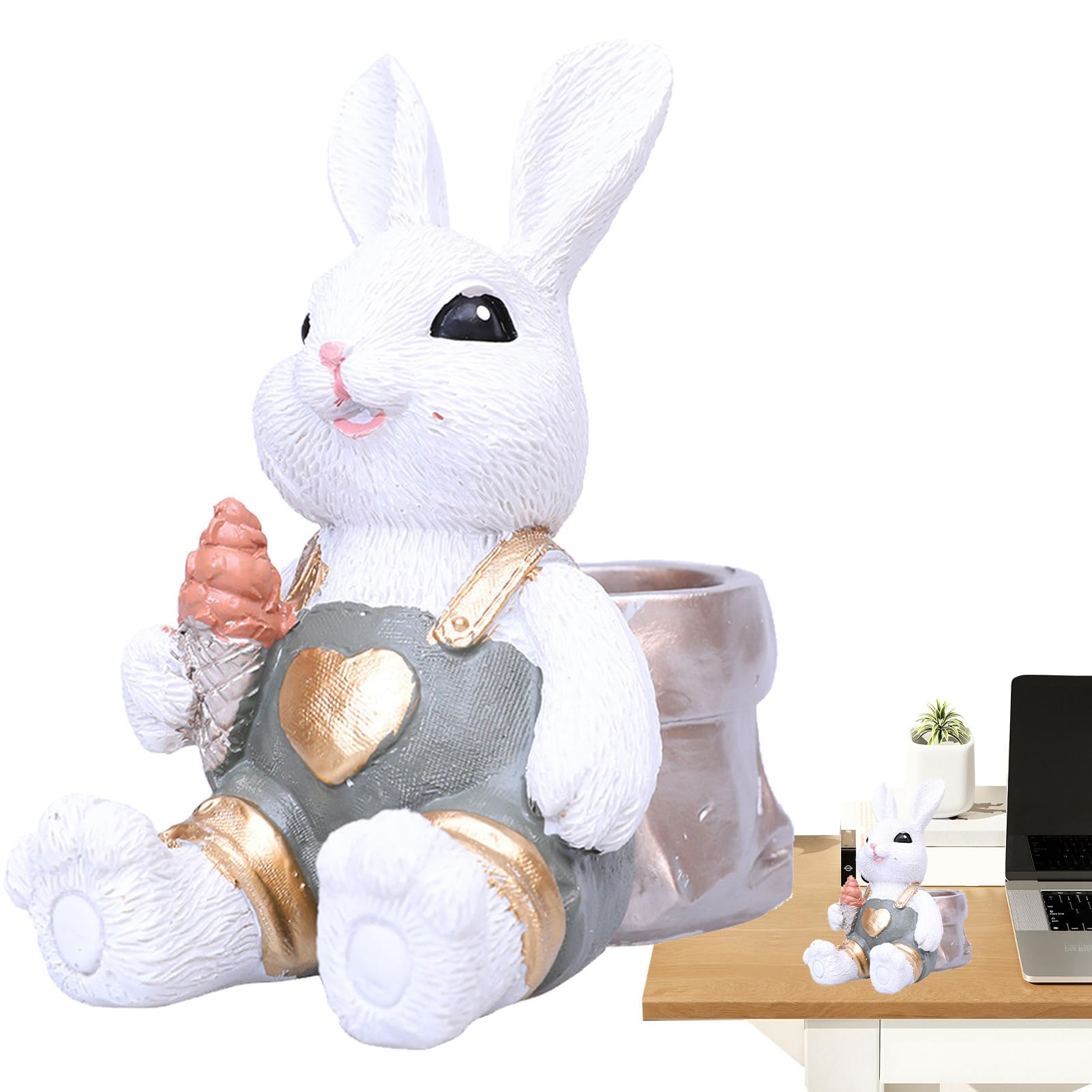 Statue de lapin décoration extérieure et chambre de Pâques en résine