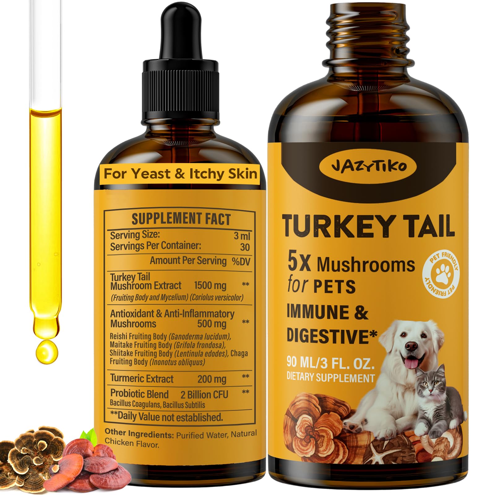 Jazytiko Turkey Tail Mushroom Drops