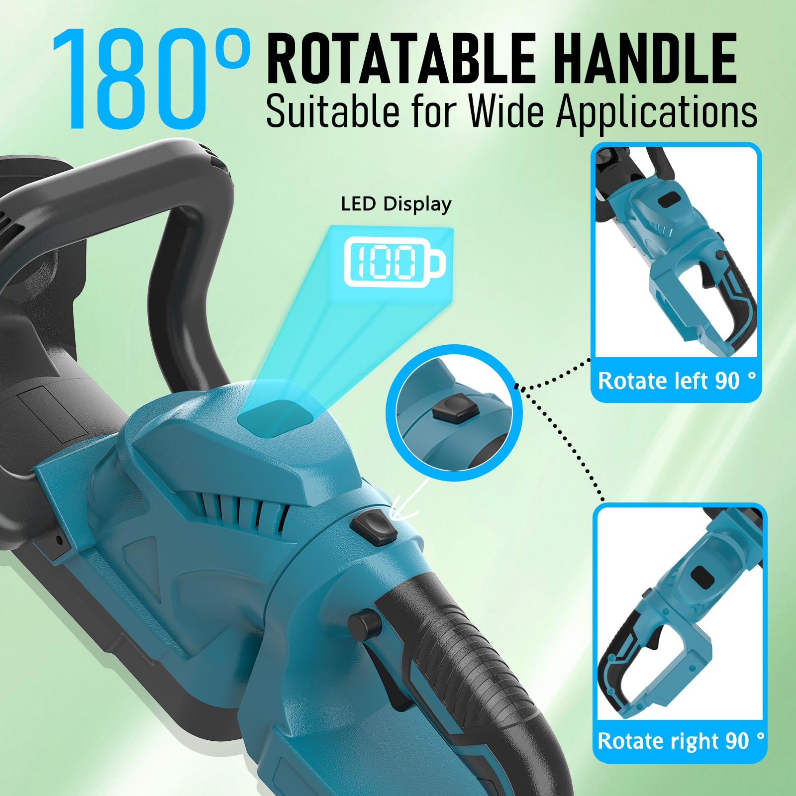 Makita Taille-haie électrique sans fil 52 cm 18 V sans balais tête rotative 180° sans batterie
