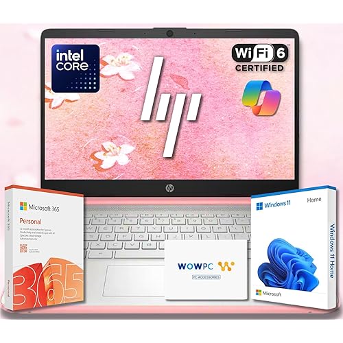 HP Ultrabook Laptop with Microsoft Copilot AI & Office 365 • Intel High Performance CPU • 16GB RAM • 1.3TB Storage (320GB SSD and 1TB OneDrive) • Windows 11 w/o Mouse