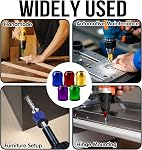 5Pcs Screwdriver Head Magnetic Ring, Universal Strong Magnetic Screw Bit Holder Screw Ring for Hex Screwdrivers & Power Bits Removable Household Tool for Drills| Alloy Screw Holder for DIY Repair