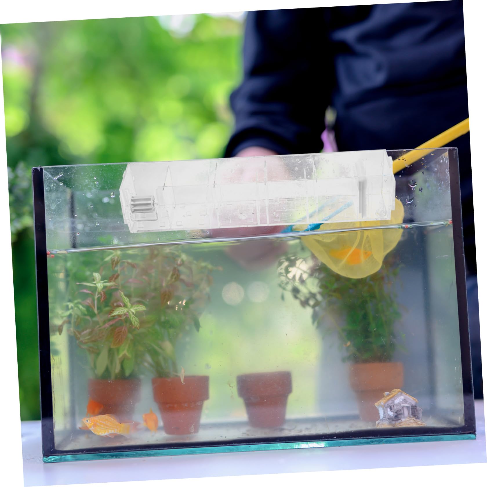 Hängefilterbox aus Acryl mit Pumpenfunktion und Ökologischem Wasserkreislauf Leiser Außenfilter für Aquarium mit Klarem Design und Einfachem Aufbau