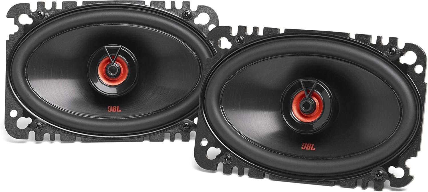 JBL Club 6422F 240W Peak (80W RMS) 4x6-Inch Club Series 2-Way 3-Ohm Coaxial Car Speakers (Renewed)
