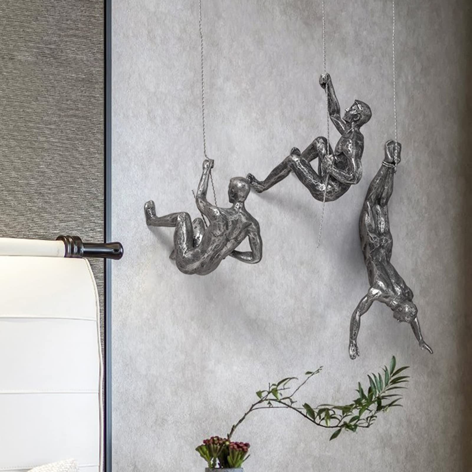 VINGAA Escultura de escalador, escultura de pared de