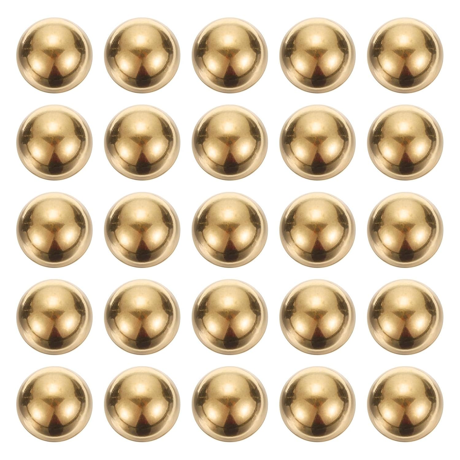 #US 20pcs Precision Solid Brass Bearing Balls 1/2" Industrial Brass Ball Spheres