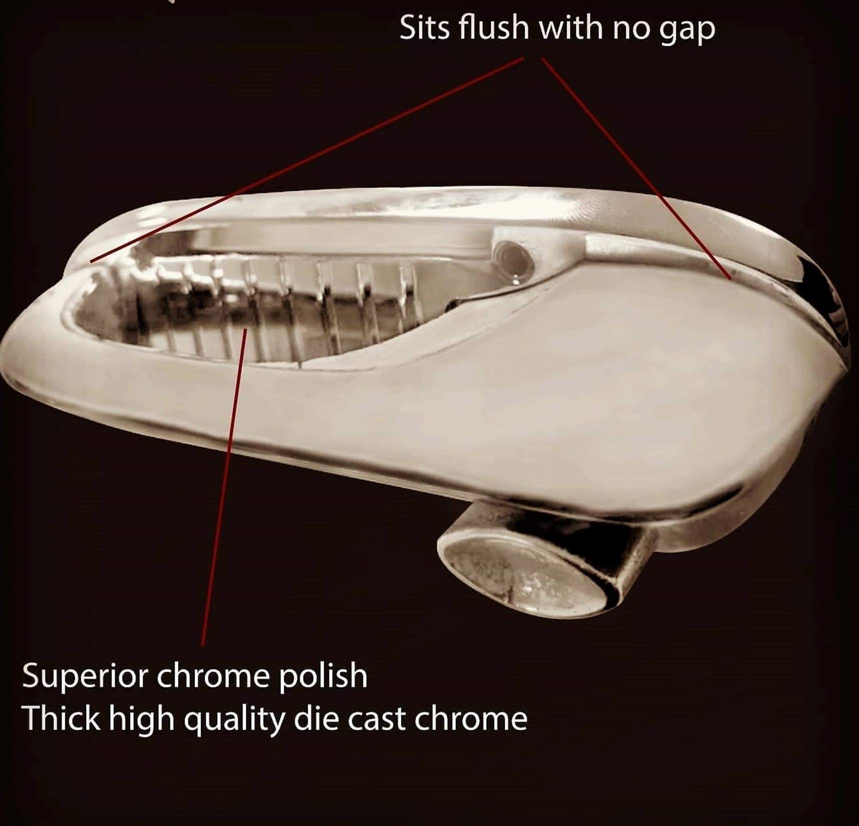 Octane Lighting Door Handle Nail Guards Knuckle Shields Trim