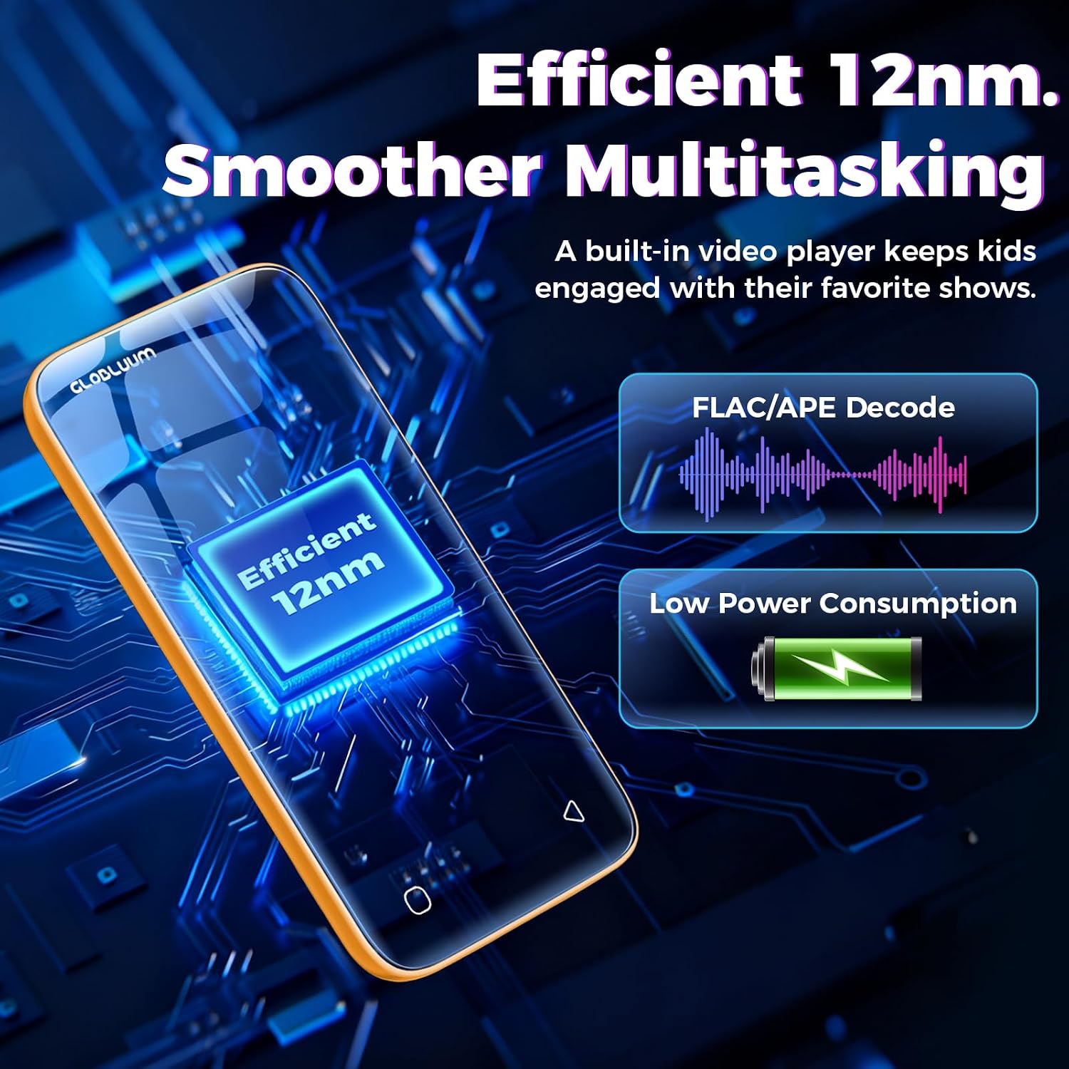 96GB MP3 Player with Bluetooth 5.0 and WiFi, Music Player with Spotify, Audible, Pandora, Libby, Spotify Kids, 4" Touchscreen Android MP4 Player with HiFi Sound (Tangerine) 10 71Fk3QScfKL. AC SL1500