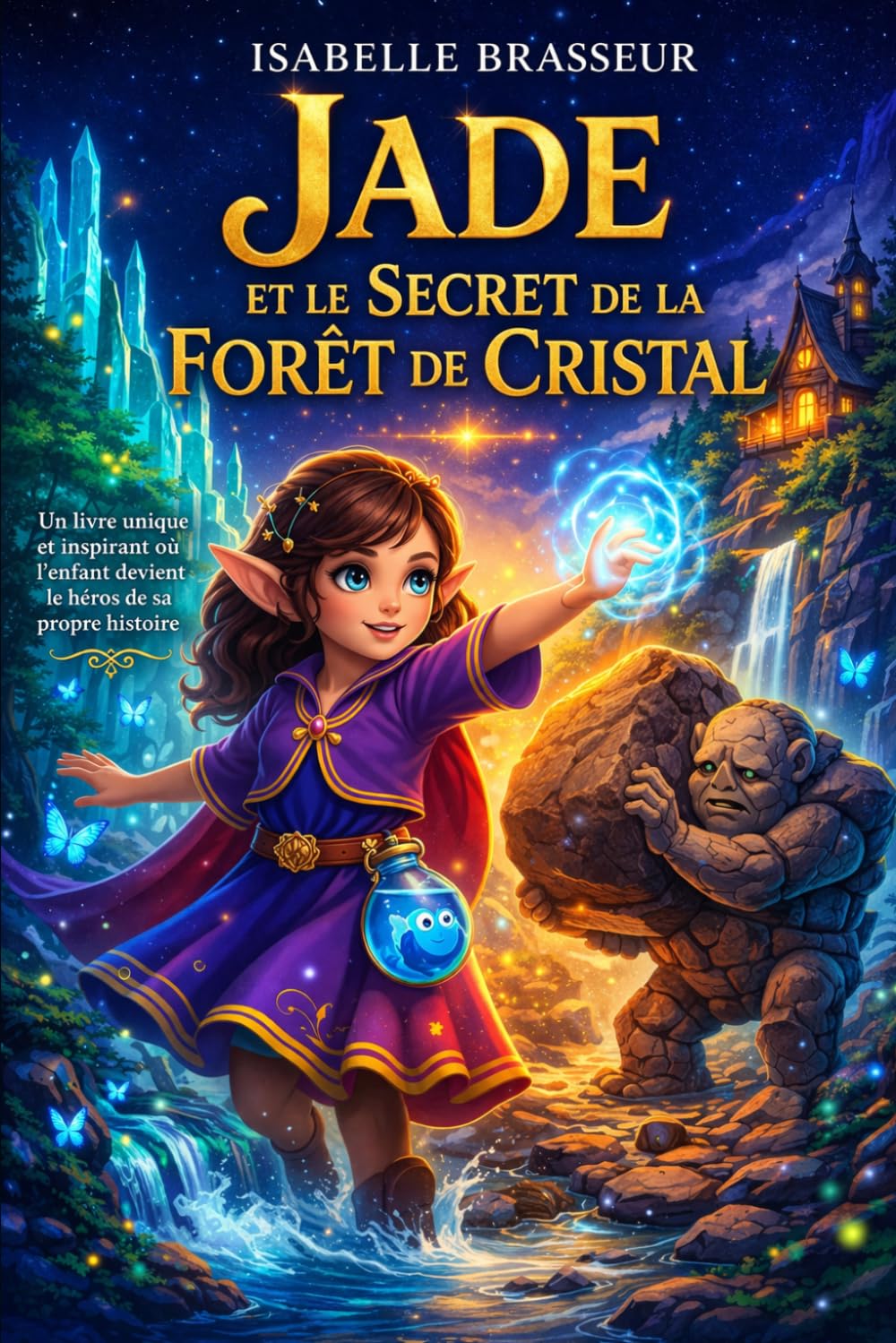Jade et le Secret de la Forêt de Cristal: Un livre personnalisé rempli de magie, où votre enfant vit une aventure unique à son prénom et découvre la force qui est en lui