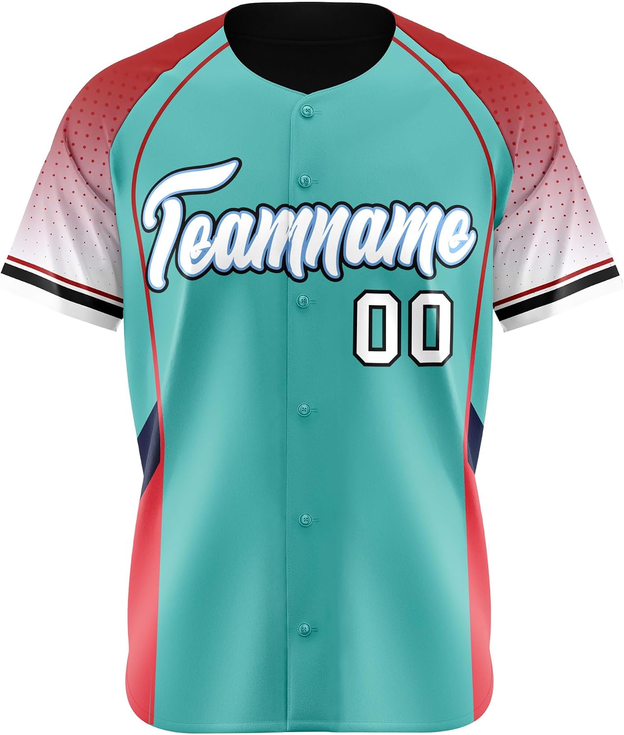 Personalized Gradient Baseball Uniform, Custom Stitched Name Number Training Team Sportswear for Adults Youth Boys Girls