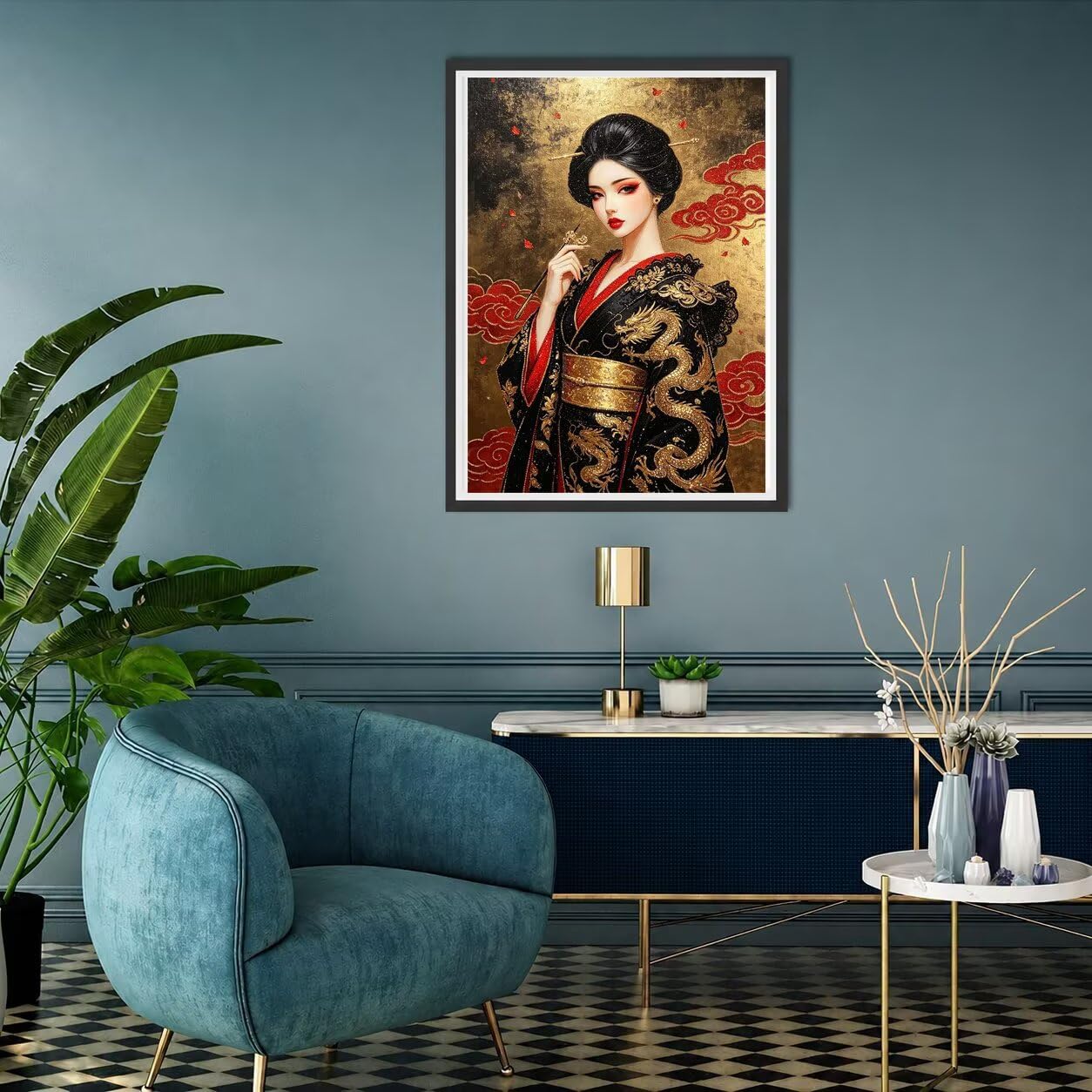5D Diamond Painting Kit Completo Donna Pittura Diamante DIY 60x80-1474