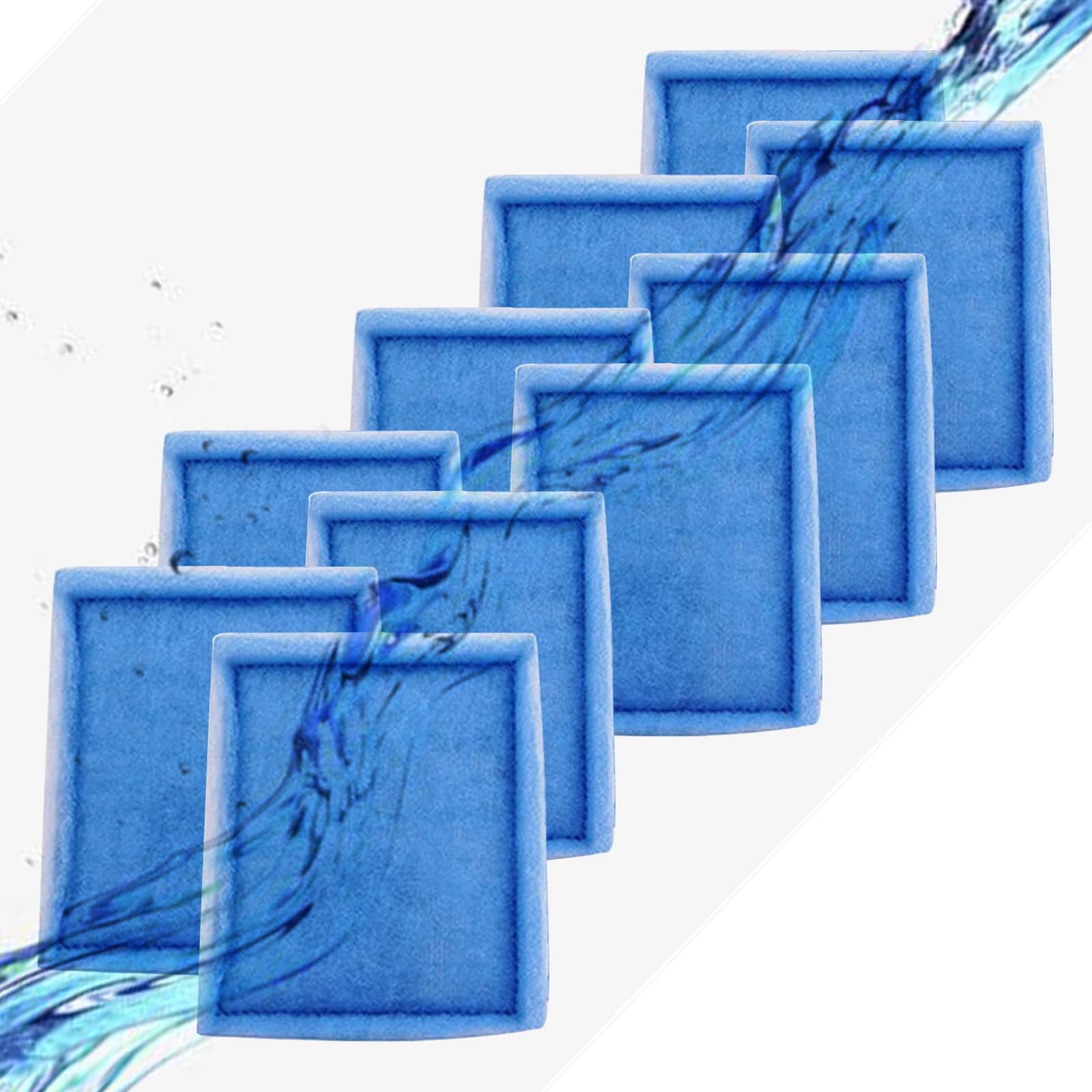 Haisiey 10-20 Gallon Aquarium Filters EZ-Change #2 Filter Cartridge fit Aquarium Filter Cartridge 10 to 20 Power, for Healthier Fish (10 Pcs)