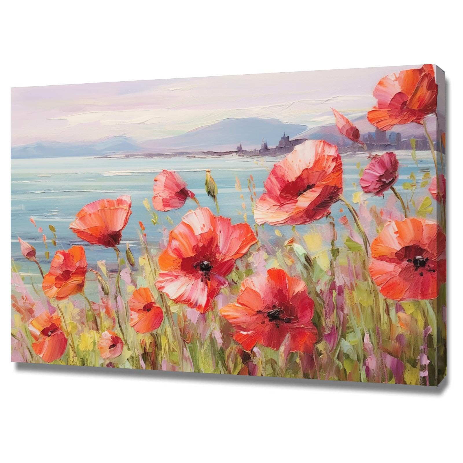 水彩画「光る海」 【水彩画】ビーチの風景-光と影 Seascape - light