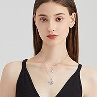 Vista 13 de Collar contra el mal de ojo para mujer, chapado en oro de 18 quilates, collar con capas de mal de ojo, hecho a mano, collar de protección ajustable