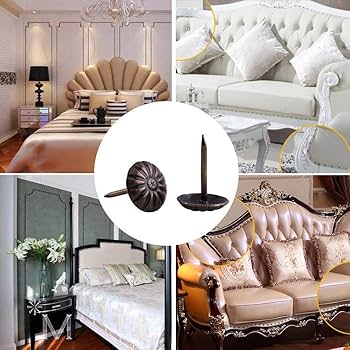 200 Pezzi Chiodi Tappezzeria, Puntine Per Tappezzeria, Puntine Per - Foto 4