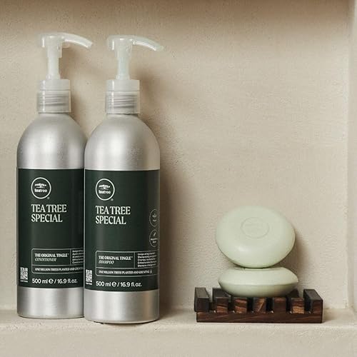 Miniatura 4 de Tea Tree Champú especial, limpieza profunda, refresca el cuero cabelludo, especialmente el cabello graso, para todo tipo de cabello