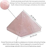 Vista 210 de Amazing Gemstone Amethyst Pyramid Crystal Healing Stones - 2" Great Pyramid Figurine of Natural Stone Pyramid for Meditation, Reiki, Chakra