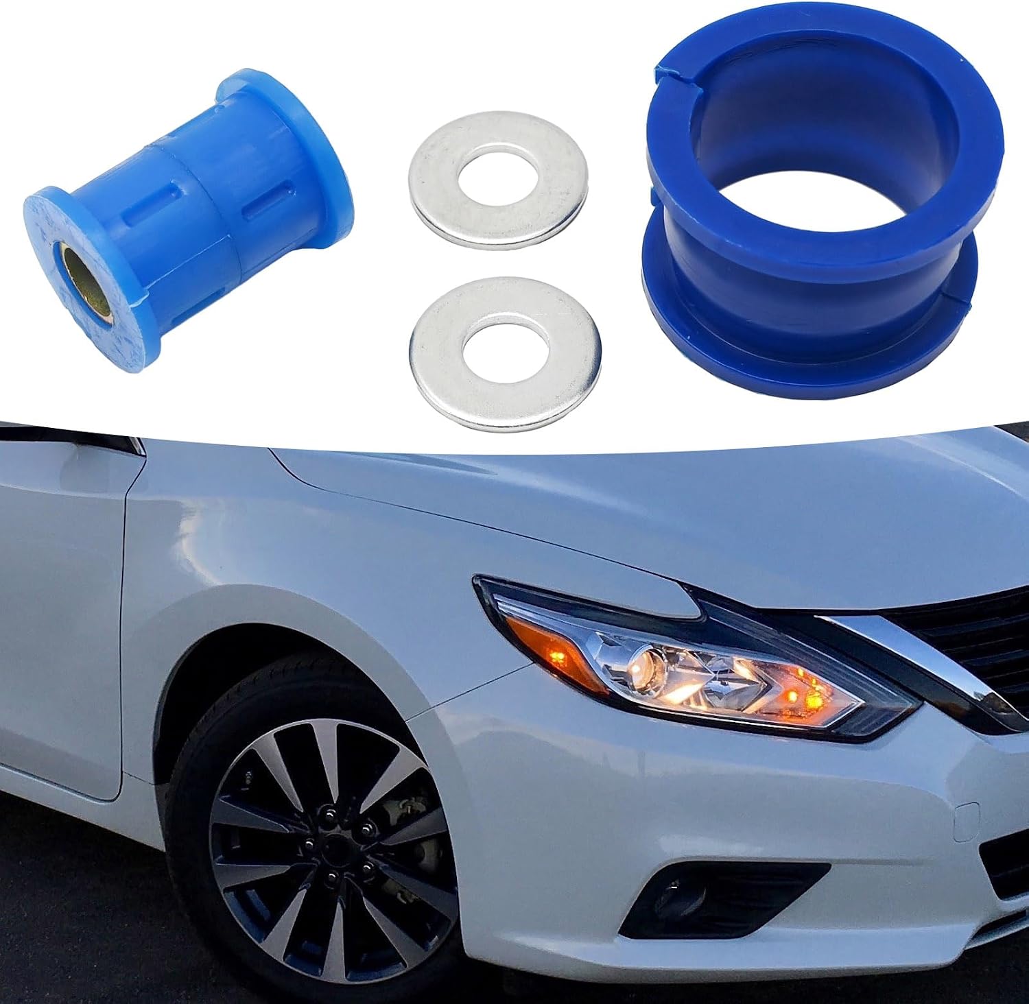Saihisday 54445-CB800 Steering Rack and Pinion Bushing Set 54444-8J001 Replacement for Nissan Maxima Altima Quest Murano 2002-2009