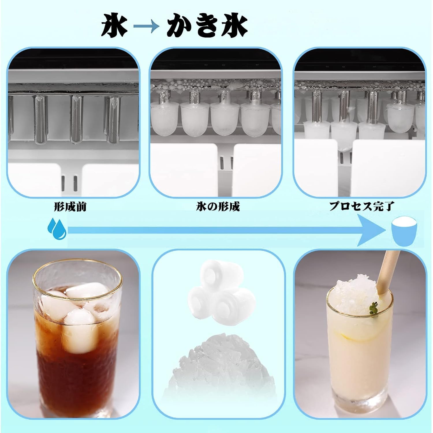 Amazon.co.jp: FSJKZX 高速製氷機 業務用/家庭用 新型製氷機