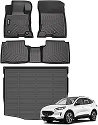 Tapetes de piso para Ford Escape híbrido 2020-2026 para todos os climas conjunto de tapetes de carga impermeáveis duráveis forros de piso personalizados para acessórios híbridos Escape 2025