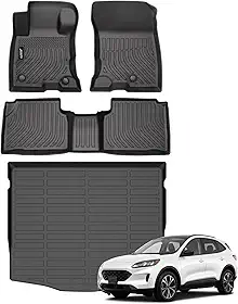 Tapetes de piso para Ford Escape híbrido 2020-2026 para todos os climas conjunto de tapetes de carga impermeáveis duráveis forros de piso personalizados para acessórios híbridos Escape 2025