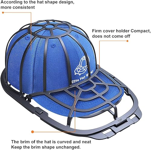 Miniatura 4 de Eiito Lavadora de sombreros para lavadora, paquete de 2 limpiadores de sombreros para gorras de béisbol, moldeador de sombreros para lavavajillas