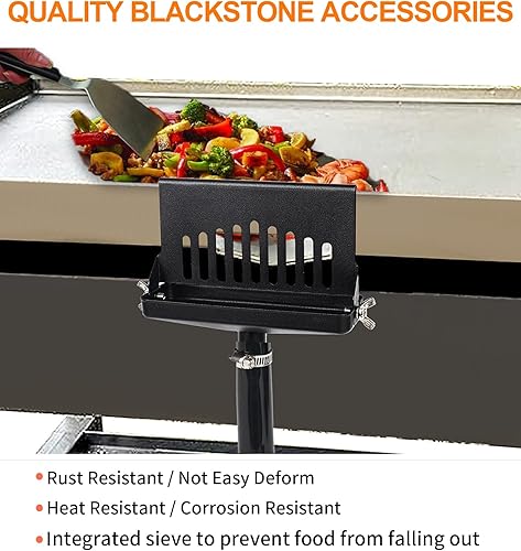 Miniatura 5 de Embudo de drenaje de grasa trasero mejorado para copa de grasa Blackstone, accesorios innovadores Blackstone, puerta de grasa integrada, gran