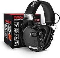 Vista 10 de PROHEAR 022 Orejeras electrónicas mejoradas para disparar con almohadillas de enfriamiento de gel - reducción de ruido de 29dB SNR para caza y rango