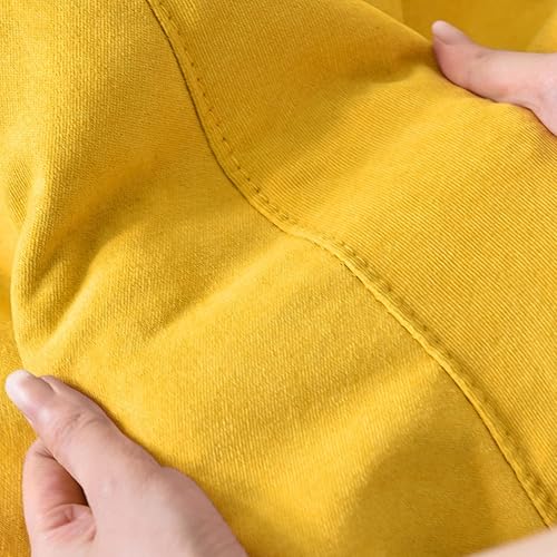 Miniatura 7 de Sillas de cubierta de sofás perezosos sin relleno de tela de lino Asiento de puf Puf Puff Sofá Tatami Sala de estar Beanbags rojo