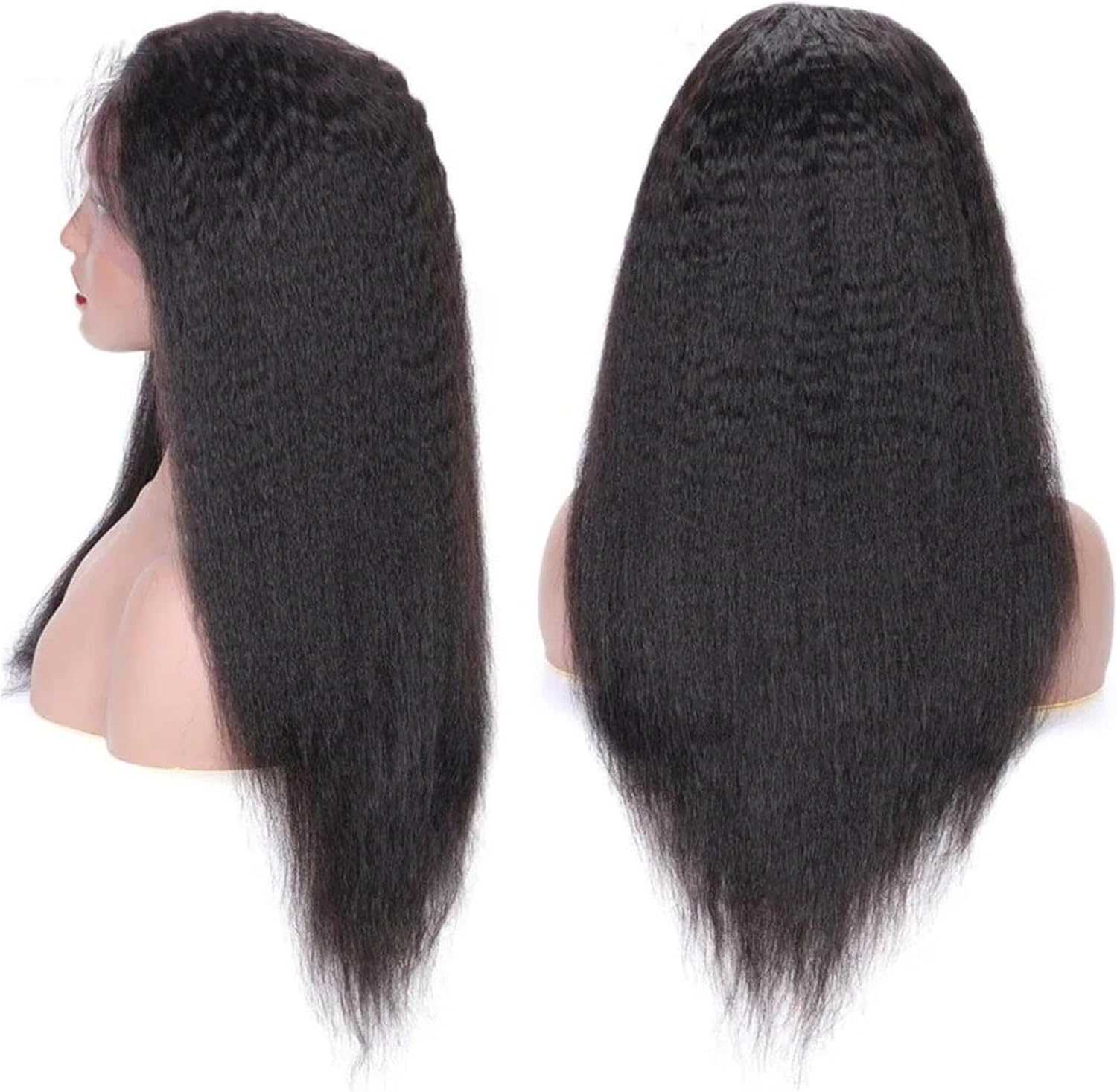 ヘアウィッグ人毛ストレート人毛レースウィッグ黒人女性用13x4