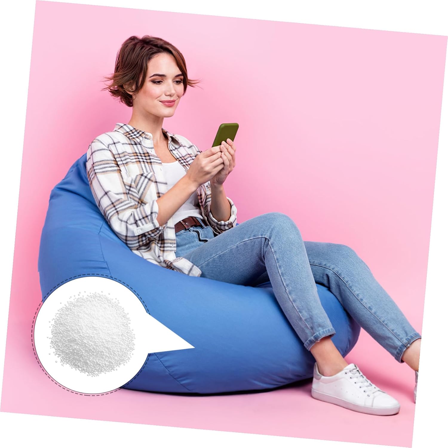 VICASKY 1bag Sofa Foam Particles Bean Bag Refill Beads Cushion Foam Filler for Adults