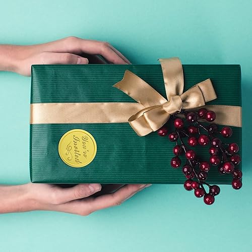 Miniatura 4 de 100 piezas de sellos de papel de aluminio en relieve dorado con texto en relieve con la frase "You're Invited", adhesivos para sobres de boda,