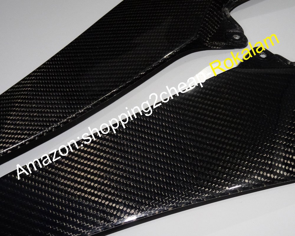 Amazon | 2 xカーボンファイバータンクサイドカバーパネルYZF R1 2009